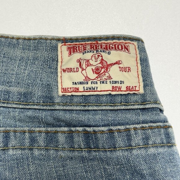 True Religion Jeans Womens 26 (28x30) Blue Made in USA RN 112790 - Picture 6 of 15